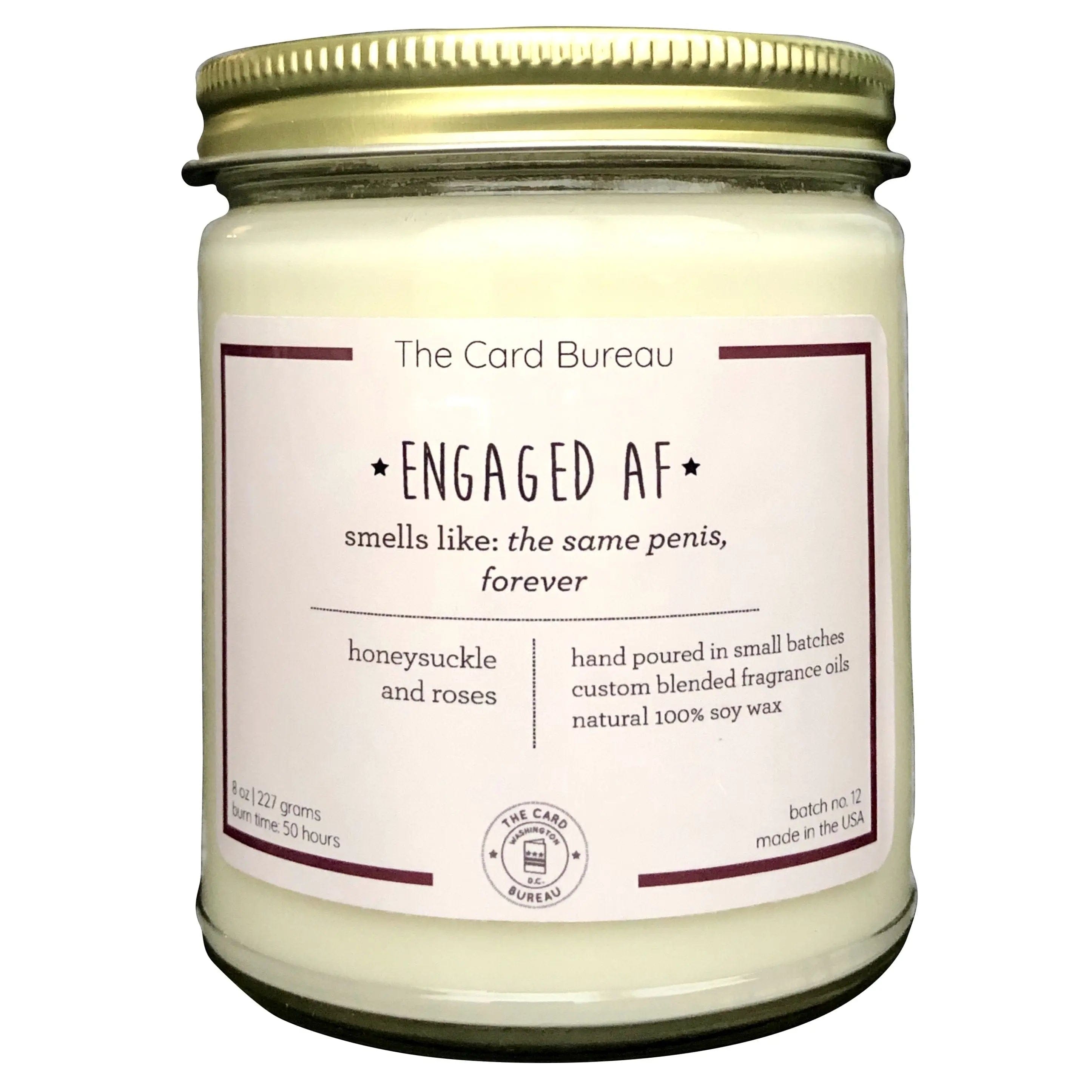 Engaged AF Candle Novelty 24.95 MPGD Corp Merchandise