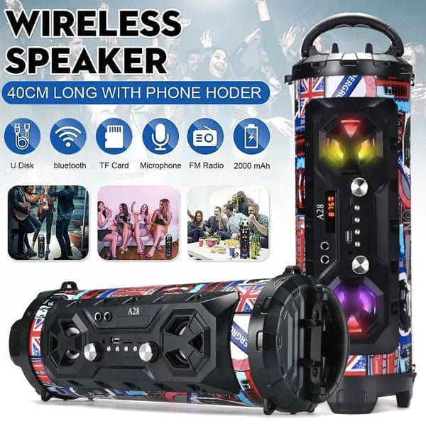 Portable Superior Bass Wireless Boombox with Radio Bluetooth Speakers Audio & Video 99.99 MPGD Corp Merchandise