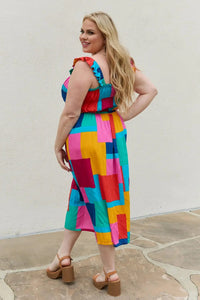 And The Why Multicolored Square Print Summer Dress   MPGD Corp Merchandise