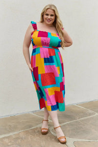 And The Why Multicolored Square Print Summer Dress  49.00 MPGD Corp Merchandise