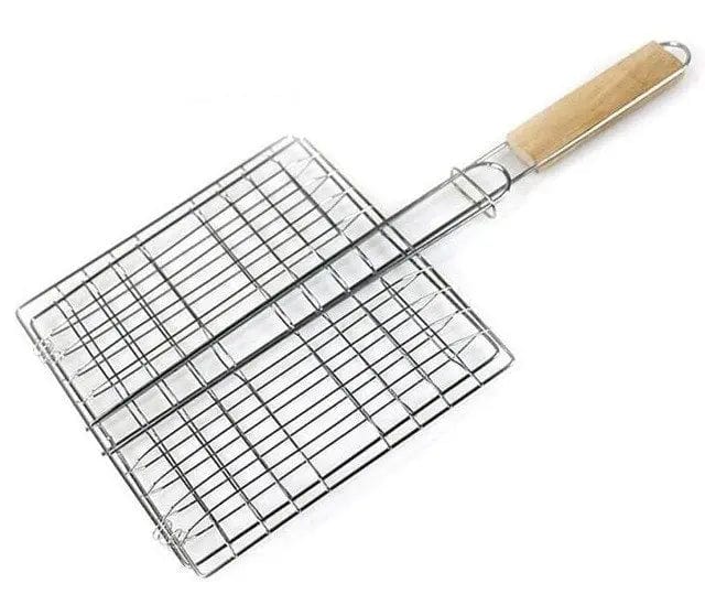Barbecue Grilling Basket Grill BBQ Net Wooden Kitchen  MPGD Corp Merchandise