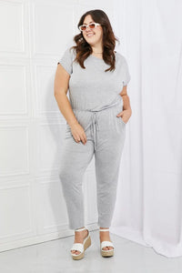 Culture Code Comfy Days Full Size Boat Neck Jumpsuit in Grey  30.00 MPGD Corp Merchandise