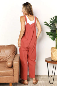 Double Take Wide Leg Overalls with Front Pockets   MPGD Corp Merchandise