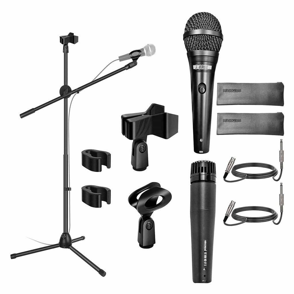Dual Microphone Stand with mic MS DBL+ND58+ND57 Audio & Video  MPGD Corp Merchandise