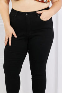 Judy Blue Mila Full Size High Waisted Shark Bite Hem Skinny Jeans  64.00 MPGD Corp Merchandise