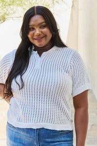 Petal Dew 143 Full Size Quarter Button Sheer Top in White  49.00 MPGD Corp Merchandise