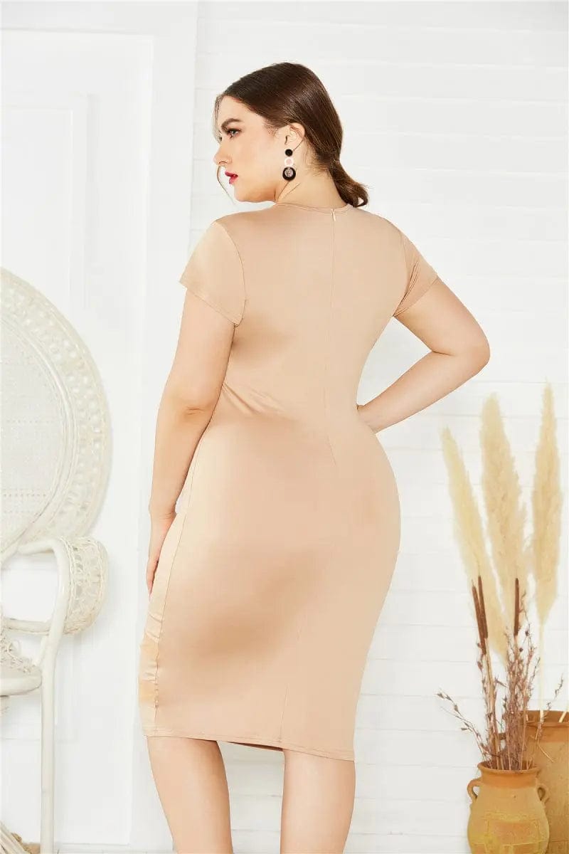 Plus Size Mesh Detail Midi Dress  24.00 MPGD Corp Merchandise