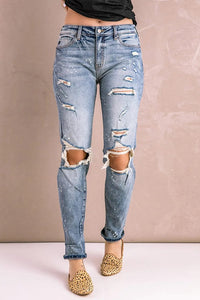 Splatter Distressed Acid Wash Jeans with Pockets  47.00 MPGD Corp Merchandise