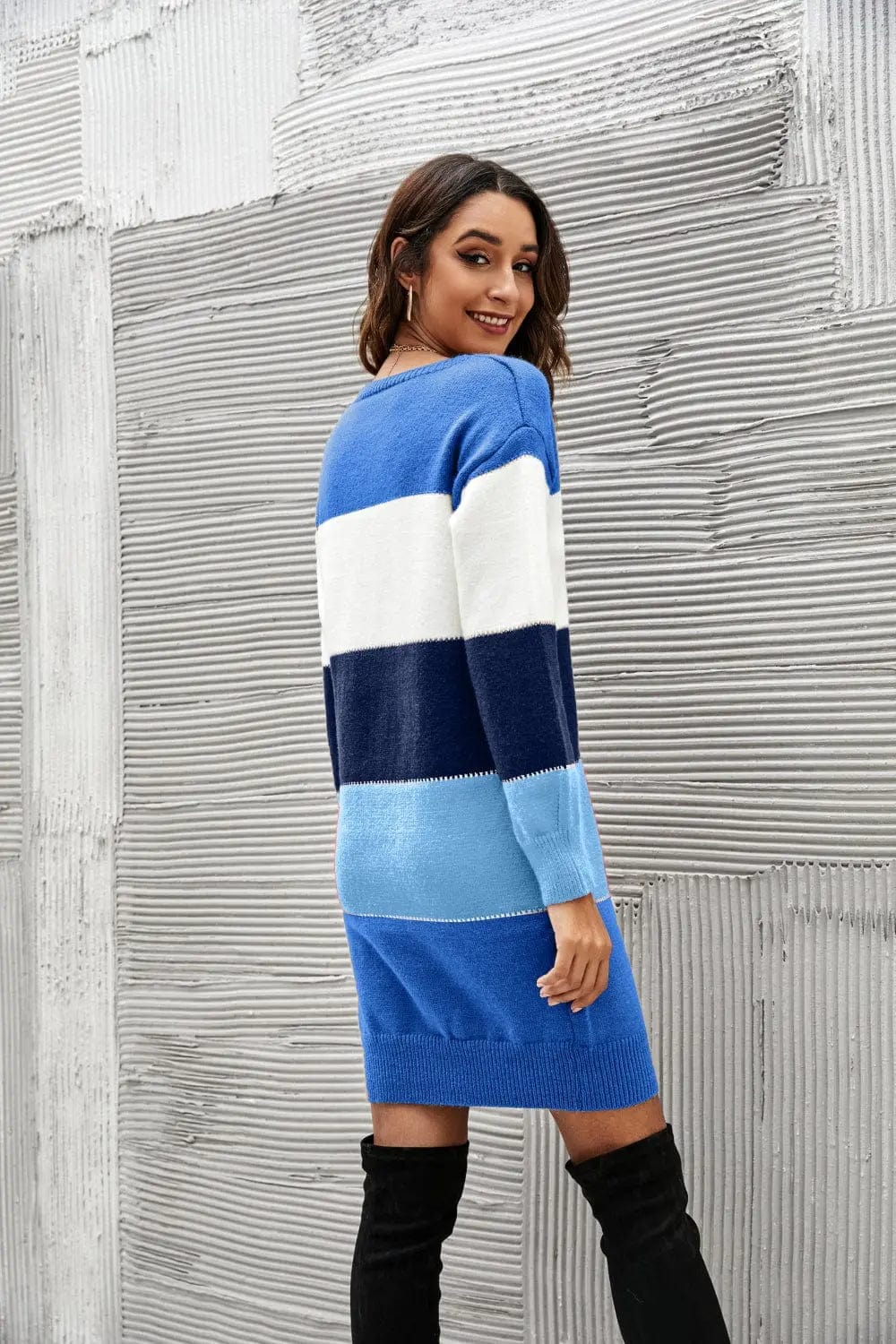 Striped Sweater Dress  44.00 MPGD Corp Merchandise