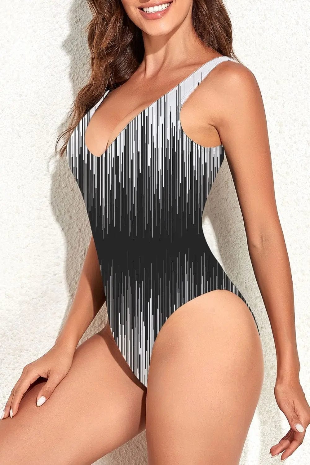 V-Neck Backless One-Piece Swimsuit  29.00 MPGD Corp Merchandise