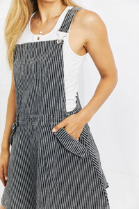 White Birch To The Park Full Size Overall Dress in Black  59.00 MPGD Corp Merchandise