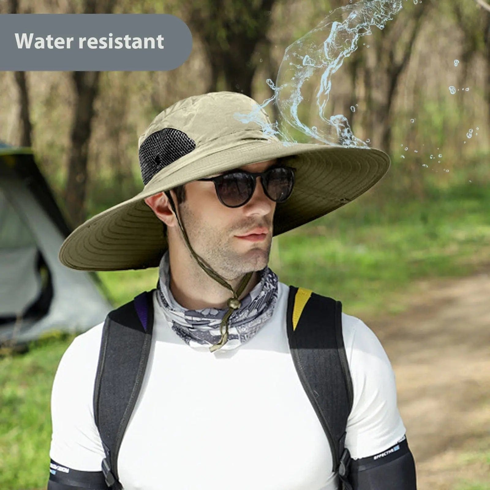 Wide Brim Sun Hats for Men Bucket Hat Sun Protection Waterproof Hat Hats  MPGD Corp Merchandise