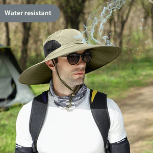 Wide Brim Sun Hats for Men Bucket Hat Sun Protection Waterproof Hat Hats  MPGD Corp Merchandise