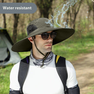 Wide Brim Sun Hats for Men Bucket Hat Sun Protection Waterproof Hat Hats  MPGD Corp Merchandise
