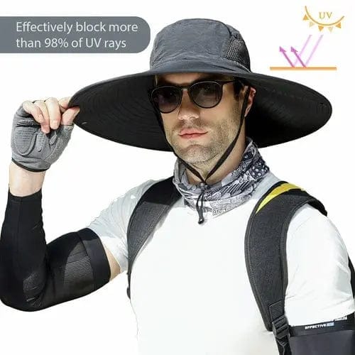 Wide Brim Sun Hats for Men Bucket Hat Sun Protection Waterproof Hat Hats 24.99 MPGD Corp Merchandise