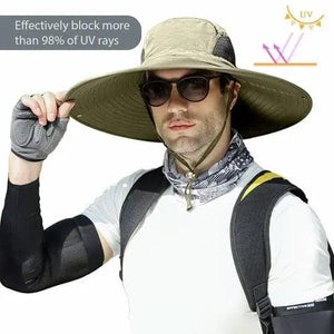 Wide Brim Sun Hats for Men Bucket Hat Sun Protection Waterproof Hat Hats 24.99 MPGD Corp Merchandise