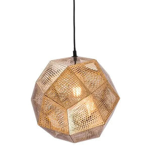 13.4" X 13.4" X 132.3" Gold Electroplated Metal Ceiling Lamp Furniture 412.32 MPGD Corp Merchandise