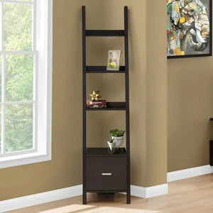 69" Particle Board Ladder Bookcase with a Storage Drawer Furniture 388.30 MPGD Corp Merchandise