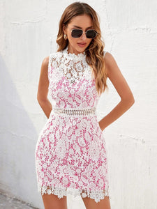 EillyBazar Lace Zip-Back Sleeveless Dress  37.00 MPGD Corp Merchandise