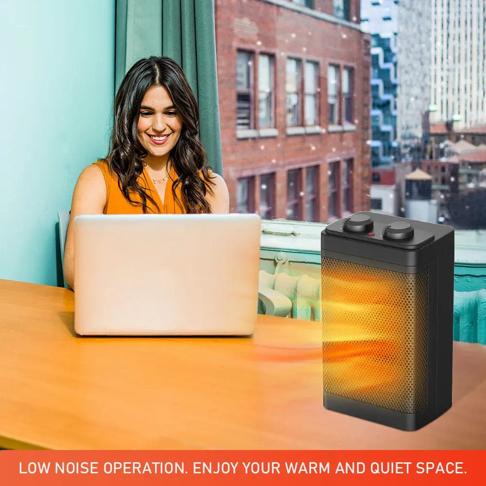 Space Heater for Indoor Use Portable Ceramic HeaterFan with Thermostat Home Improvement 113.98 MPGD Corp Merchandise