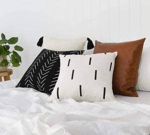Throw Pillow Set of 4, 18x18 inch/ 20x20 inch faux leather pillow Home Decor 60.00 MPGD Corp Merchandise